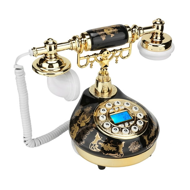 Teléfono Fijo Retro, teléfono decorativo Vintage antiguo, botón