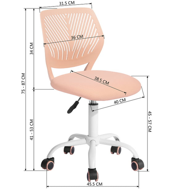 Paquete de 4 sillas de oficina, silla de escritorio, silla de computadora  con soporte lumbar, ergonómica, respaldo medio, malla, altura ajustable
