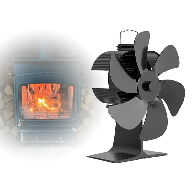 Ventilador de Estufa de Calor, Ventilador de Chimenea Funcionamiento  Silencioso, Circulación de Aire Caliente Ahorro de de Manera E Macarena  Ventilador de estufa de calor