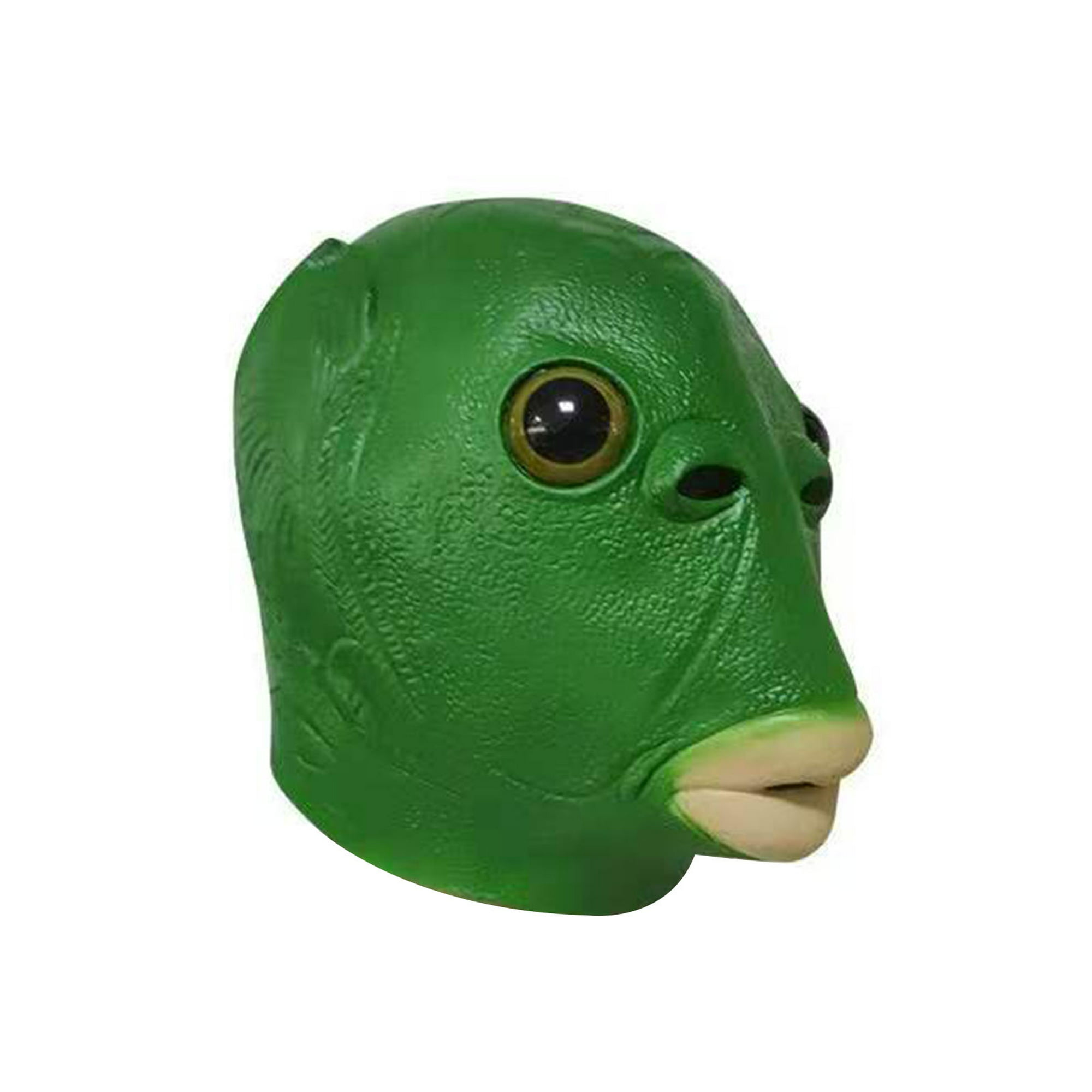 Máscara de cabeza de pez verde para adultos Unisex, tocados, juguetes de  disfraz de Alien divertidos Likrtyny 4ff8fm0ck2fr9hy8