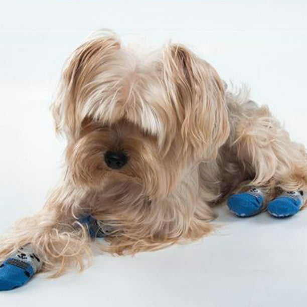 Calcetines para perros Calcetines para mascotas calcetines de algodón  antideslizantes cubre pies par MFZFUKR CPB-US-FXT32-2