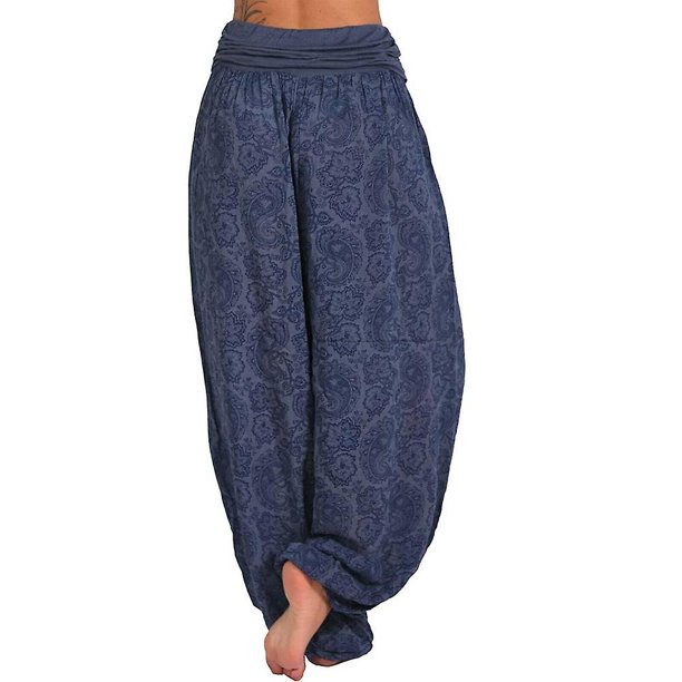 Pantalones de harén de pierna ancha para mujer Aladdin Boho Hippy Pantalones  de yoga sueltos Tallas grandes-Verde-3XL Teléfono móvil Teléfono móvil  Accesorios para teléfonos móviles