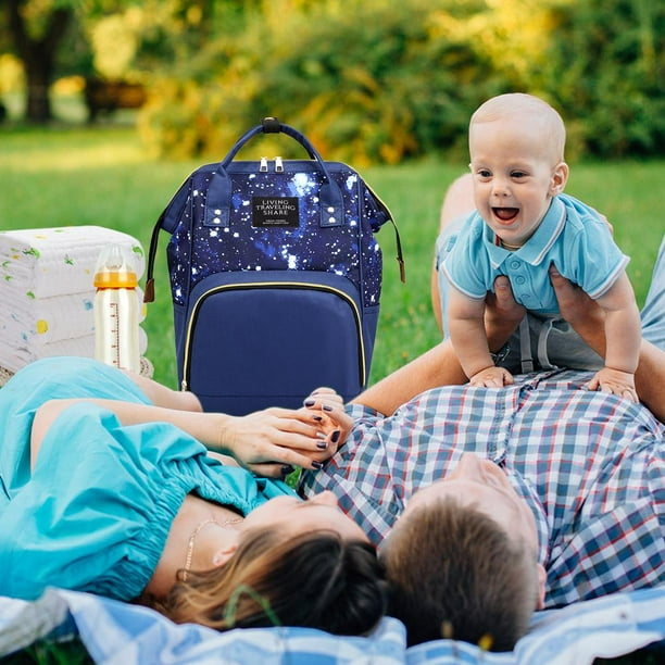 Kit 2 bolsas para bebés, bolsa de maternidad para niñas y niños, color azul  bebé