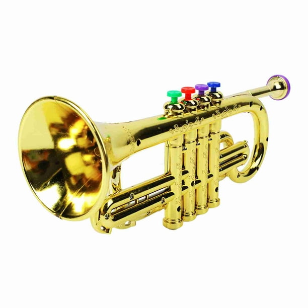 Juguete de trompeta para niños juguete de trompeta para niños entrenamiento  de coordinación educativo 4 teclas de colores para jugar ANGGREK Otros