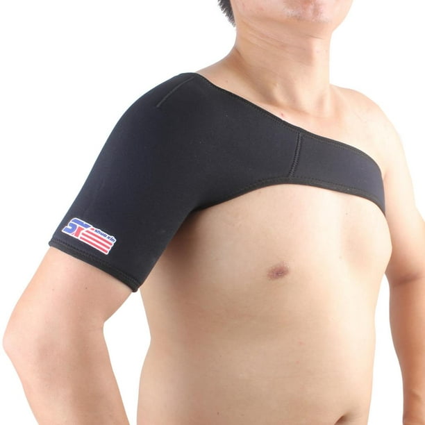 Reposabrazos para hombres y mujeres, soporte para compresión de hombros.  Hombrera deportiva transpirable. Protección de hombros cálida y elástica  para la higiene personal(L) Saludable Fugacal NO