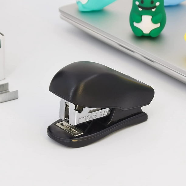 Mini grapadora de escritorio de oficina con grapas y