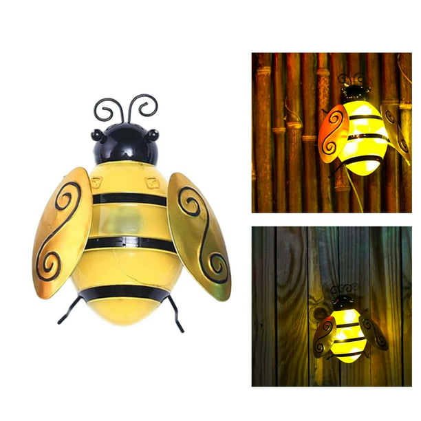 Decoración de abejas solares, simulación de luces de abejas solares  impermeables, flores decorativas de jardín, árbol solar Verde Gloria Luces  de abejas