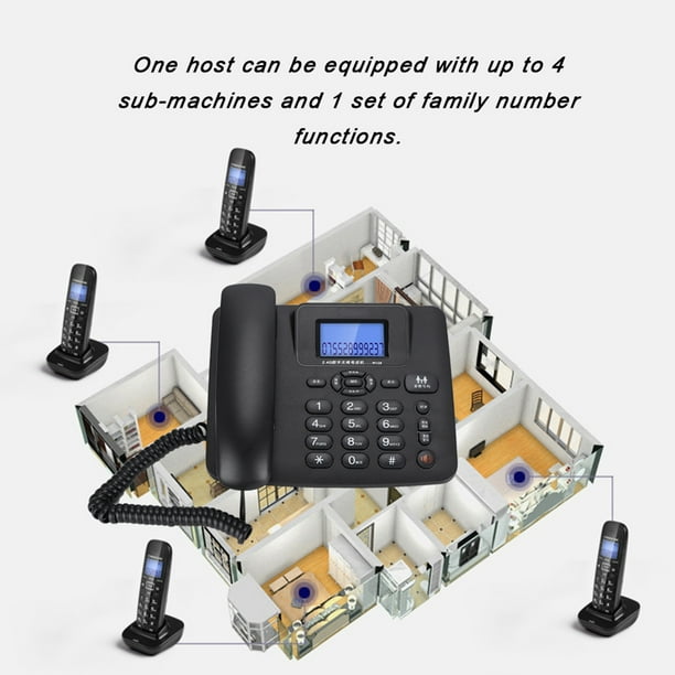 Teléfono Fijo Telefono Inalambrico Casa Oficina 24GHz Landline con