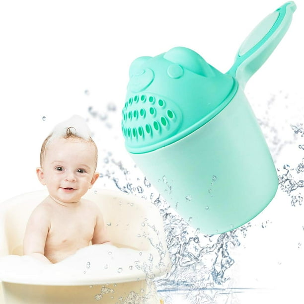 Baby Dipper baño boca taza champú enjuague ducha rociador cuchara bebé  bañera accesorios de baño (rosa) Ormromra WMZL-422-2