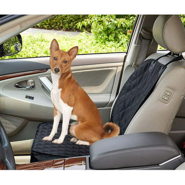 Funda de asiento de coche para perros para asientos delanteros. Protector  impermeable del asiento del coche a prueba de arañazos para perros.  furgonetas y SUV (negro) oso de fresa Hogar
