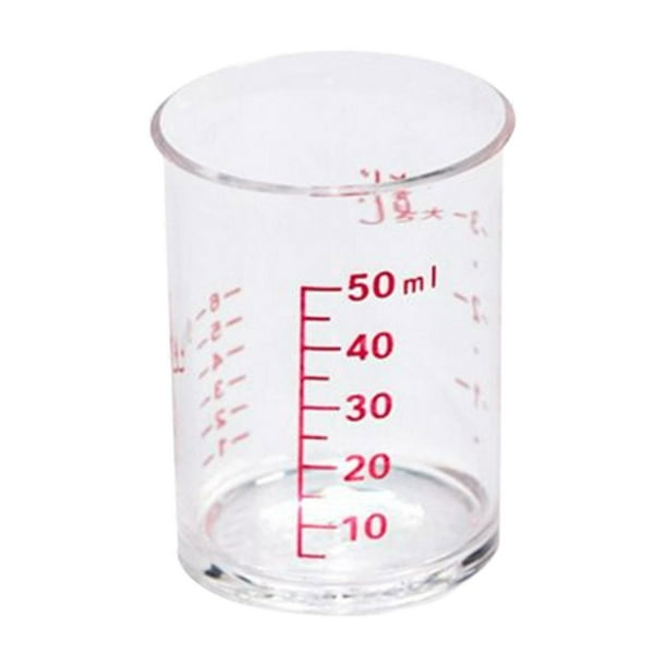 Vaso medidor, cristal templado transparente, resistente al calor, a prueba  de explosiones, escala transparente (tamaño: 33.8 fl oz)