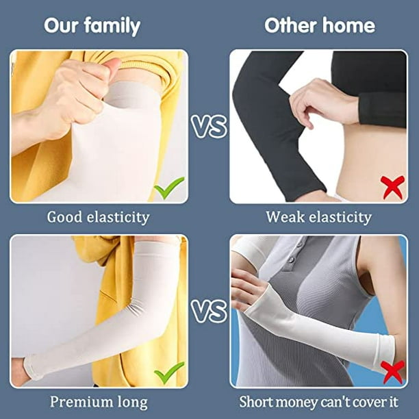 3 pares de mangas para brazos, compresión unisex para hombres y mujeres,  protector solar elástico tr ER