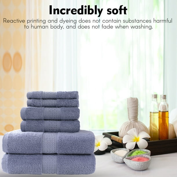 REGAL RUBY, Juego de toallas de 6 piezas, 2 toallas de baño, 2 toallas de  mano y 2 paños de baño, suaves y absorbentes, 100% algodón turco, para