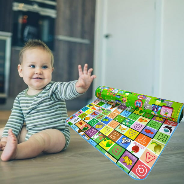 microondas dedo índice Agente de mudanzas Tapete de juegos para bebé tapete para gatear para bebé impermeable y  plegable, piso para bebés ABC Zulema Alfombras de juego para niños pequeños  | Walmart en línea