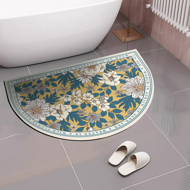 Alfombrilla de baño de diatomita, suave y cómoda, absorción de agua, no,  secado rápido para alfombra Macarena alfombra de baño