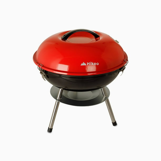 Asador de Carbón Portátil Hikeo de Acero 36 cm de Diámetro para Carne Asada