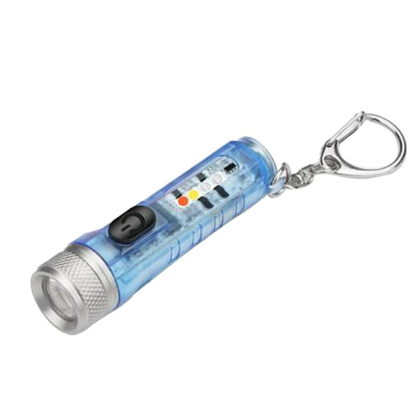 Luz de mano, 2 mini linterna LED pequeña con linterna de llavero, linterna  impermeable IP67, linterna compacta de bolsillo de mano con batería para