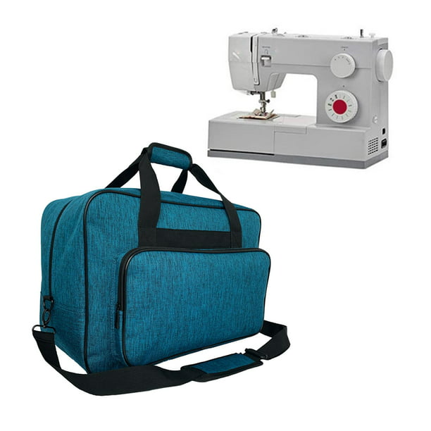  CAB55 Estuche para máquina de coser rodante, funda de  transporte desmontable para máquina de coser con ruedas, bolsa de mano con  tablero de madera inferior extraíble para la mayoría de máquinas