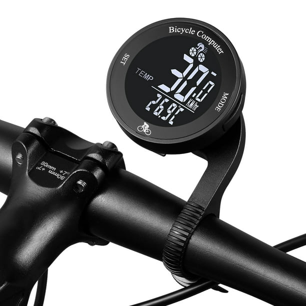 Ordenador inalámbrico para bicicleta, cuentakilómetros impermeable para  bicicleta, pantalla LCD mult yeacher