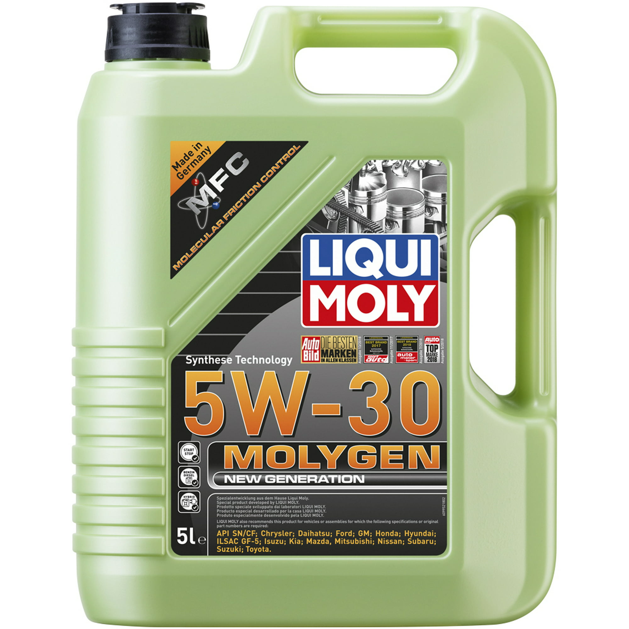 Molygen 5w30 5l aceite sintético antifriccionante tungsteno liqui moly .