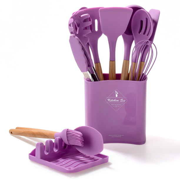 Juego de utensilios de cocina de silicona de color - Juego de utensilios de  cocina de color Adepaton WRHS-63