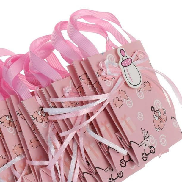  25 bolsas de papel lindas con asa Baby Shower Boy Girl Theme  Decoración de fiesta de cumpleaños Bolsa de regalo Bolsa de regalo de  embalaje de dulces Bolsas de golosinas 