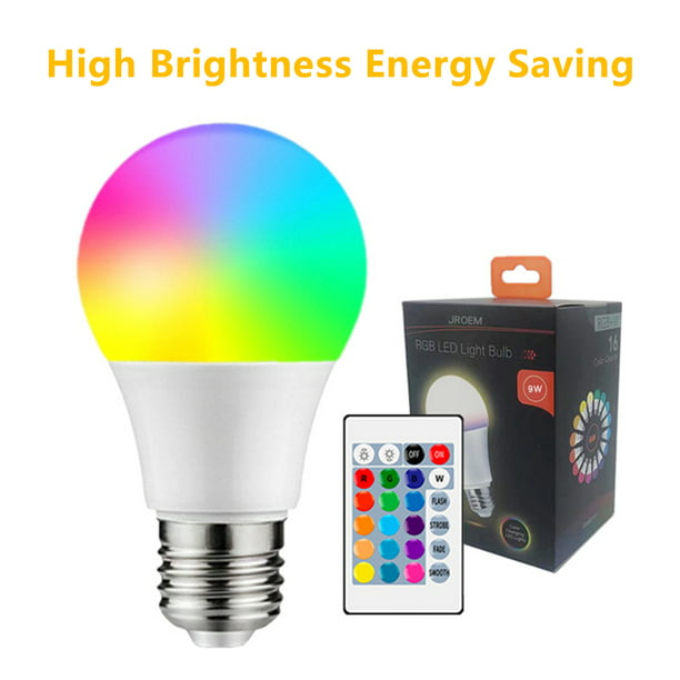 Bombilla E27 RGB+W de memoria de la lámpara Voltaje completo Alto Ahorro energía C yeacher | Walmart en línea
