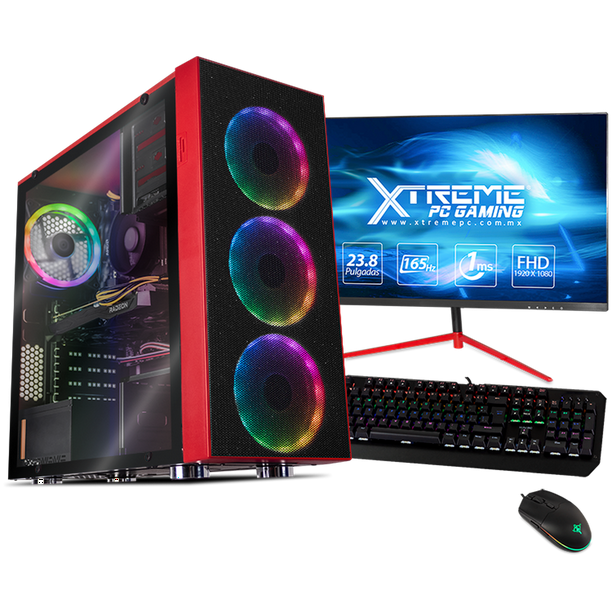 Xtreme PC Gaming AMD Radeon RX 6600 Ryzen 5 5600 16GB SSD 500GB Monitor
