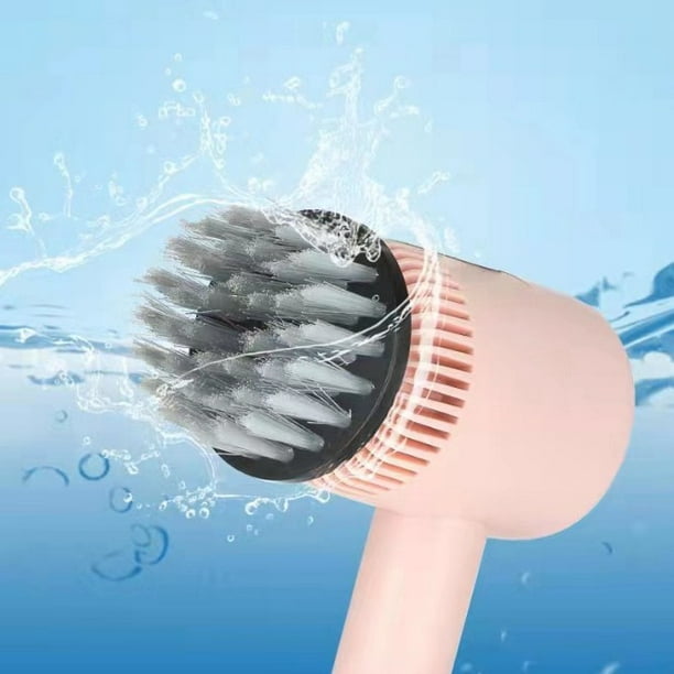 Cepillo de limpieza eléctrico con cinco cabezales de cepillo, cepillo  eléctrico inalámbrico multifunción para el hogar, cepillo de limpieza  manual