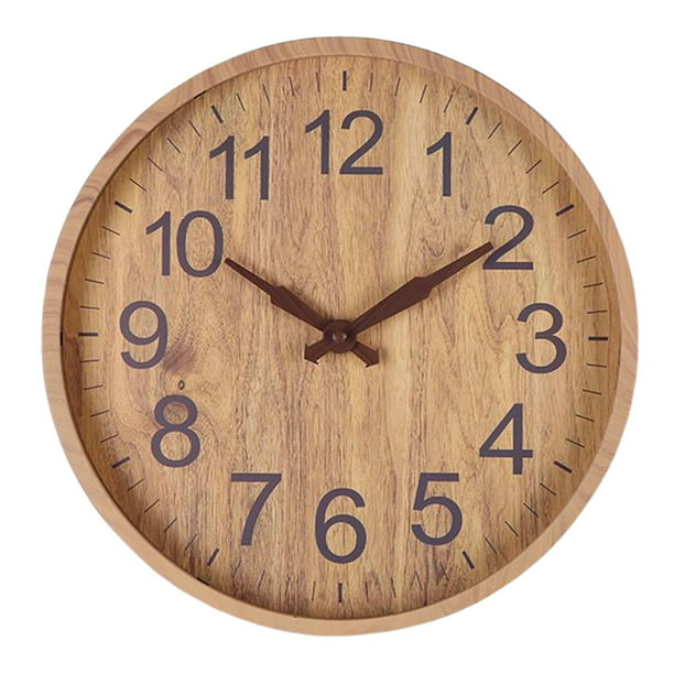 Reloj de pared para bodega de vino, relojes de cocina vintage de París,  relojes de pared de madera, funciona con pilas, 12 pulgadas, silencioso,  sin