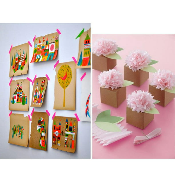 Rollo de papel Kraft Jumbo, color marrón, 30m x 0 Embalaje de regalos para  envolver artesanías artísticas - AliExpress