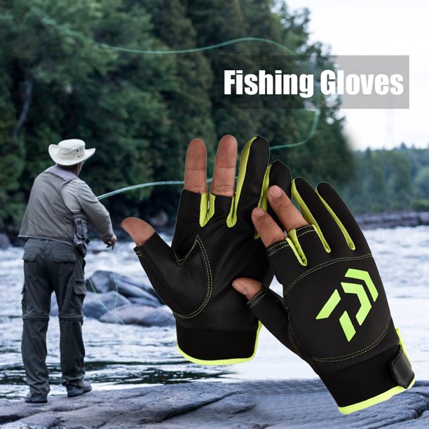 Guantes de pesca con corte de 3 dedos Guantes de pesca con