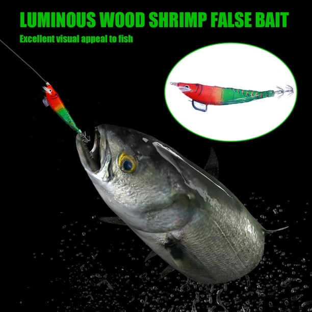 Cuidar internacional También Señuelo de pesca falso de camarón de madera luminosa 12cm 14,3g aparejos de  pesca de cebo Artificial Tmvgtek Para estrenar | Walmart en línea
