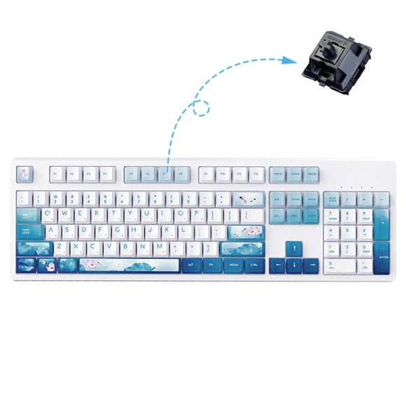 ink dragonfly point water mechanical 104keyboard teclado con cable interruptor de teclado para windo adepaton 20333712