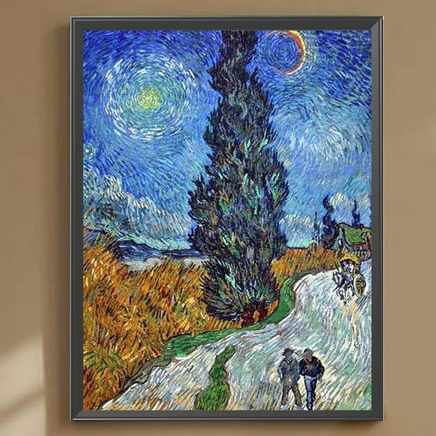 Pintura Con Diamantes 5d - 2 Cuadros Van Gogh 30x40cm