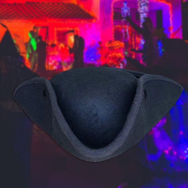 Sombrero de pirata para Halloween, pañuelo para la cabeza, sombrero de  pirata tricornio, accesorio d Fernando Sombrero pirata