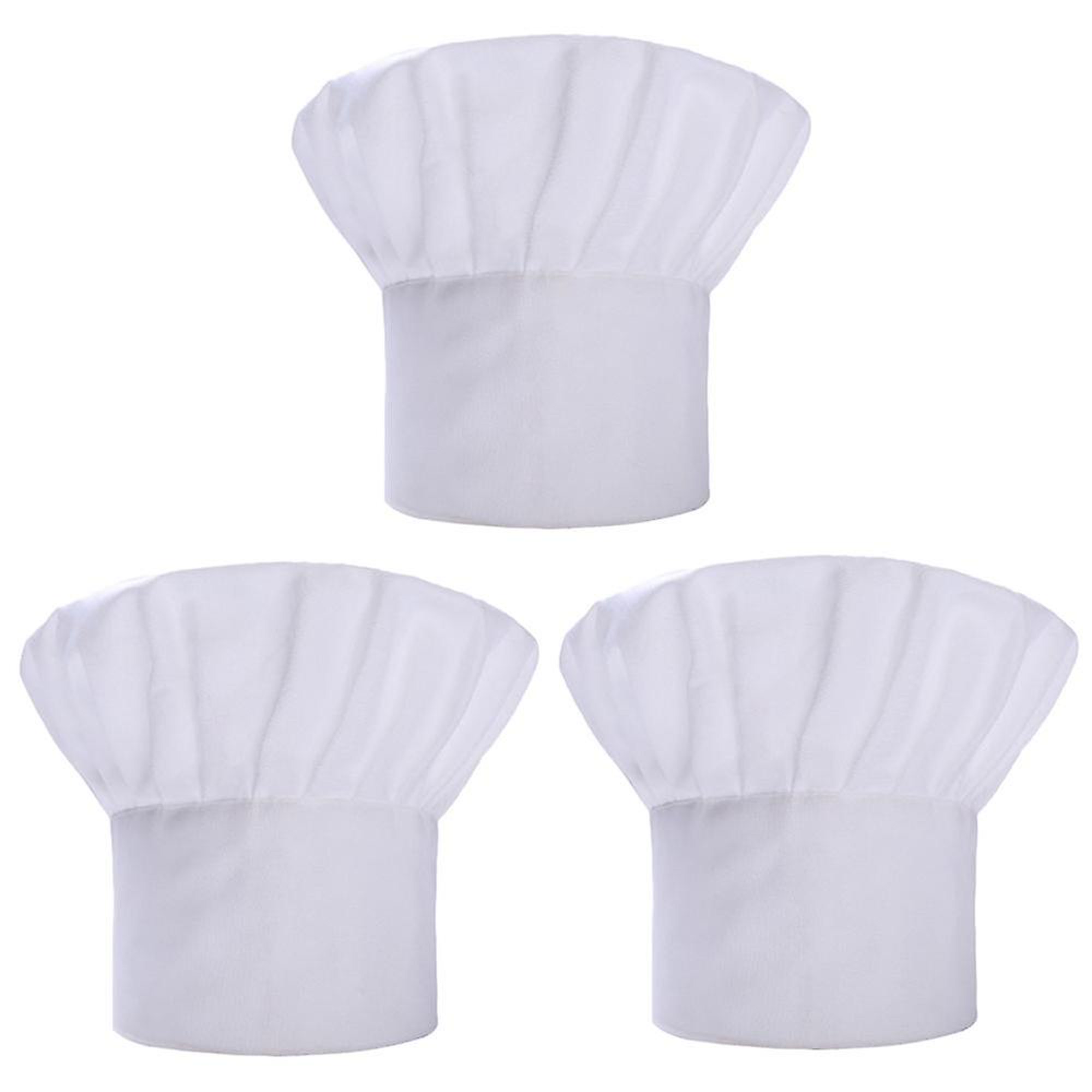 3 Piezas Gorros Cocinero Unisex Gorro Cocina Profesional Gorros de Cocina  Ajustable Gorro de Cocinero Blanco para Restaurante Cocinar Barbacoa  Hornear : : Moda