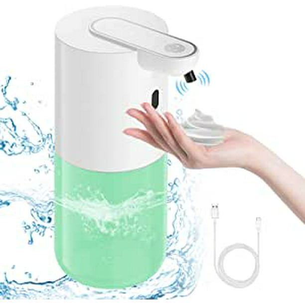 Dispensador de jabón automático, recargable por USB, 400 ml, dispensador de  jabón de espuma con control de 4 niveles, dispensador de jabón de  pared/soporte para cocina, baño