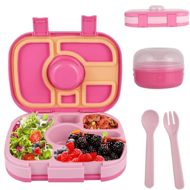 Lonchera Lunch box bento portátil para niños y adultos con 5