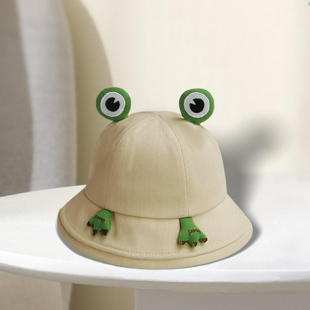 Sombrero de cubo de rana, accesorios para fotos, lindo sombrero , sombreros  de sol ajustables de protección amplia para disfraces, viajes al Salvador  Sombrero de sol para mujer