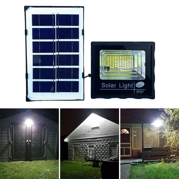 Lampara Solar De Seguridad Inundacion Luces Para Exterior Casa