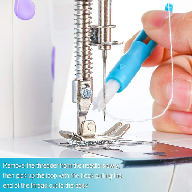 Máquina de coser Enhebrador de agujas Enhebrador automático Enhebrador de  costura rápida Herramienta de enhebrado de agujas para máquina de coser  Enhebrador automático Cambiador de agujas