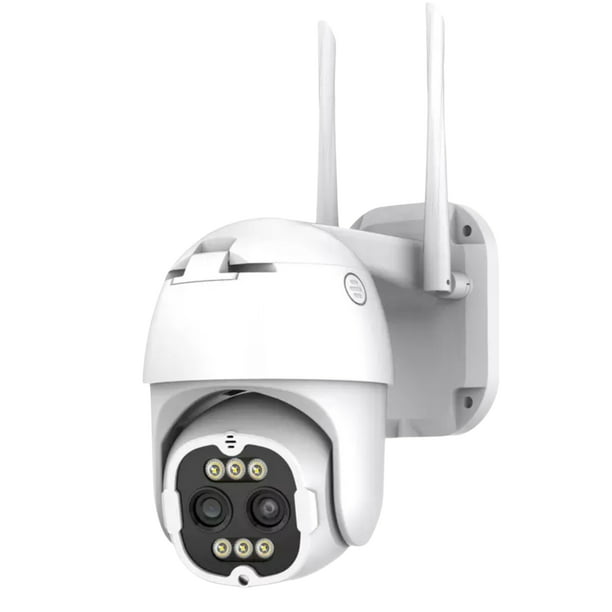 camara vigilancia wifi 8mp inteligente para el hogar, doble lente