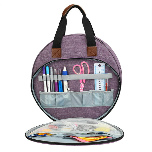 Embroidery Bag, Portable Embroidery Bag Storage, Craft Organizers for  Embroidery Hoops, Floss, Stitch Supplies And Sewing Tools s 