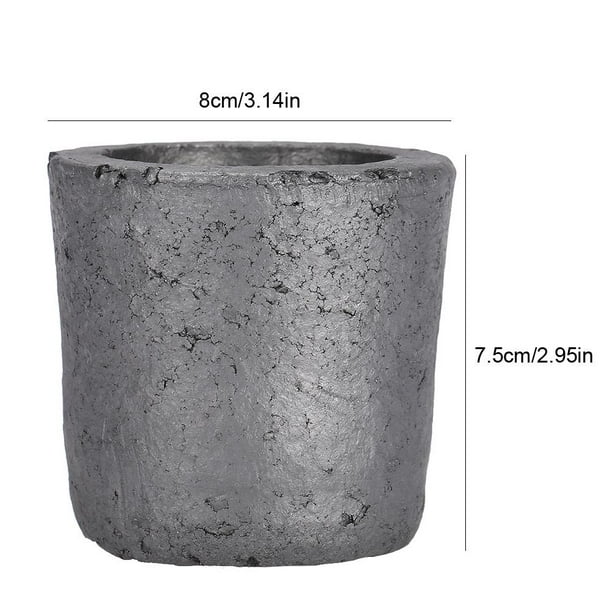 Herramienta de fusión de crisol de fundición de crisol de Grafito de  carburo de silicio en Forma de Copa de 1 kg, Utilizada para fundir Metales  Preciosos como Oro y Plata EOTVIA