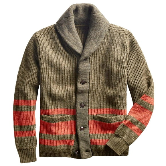 gibobby cárdigan hombre cardigan sweater button down knitwear with pocketsverdemilitaryg gibobby