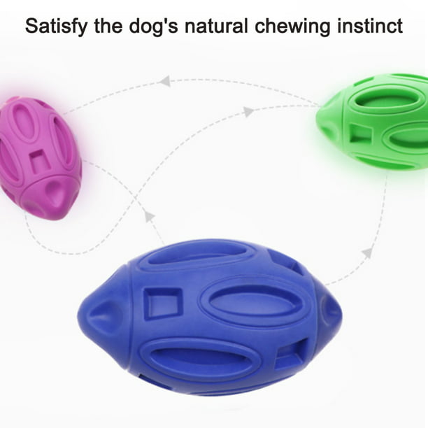 Juguetes chirriantes para perros masticadores agresivos: pelota interactiva  de goma para cachorros con chirriador, casi indestructibles, resistentes y