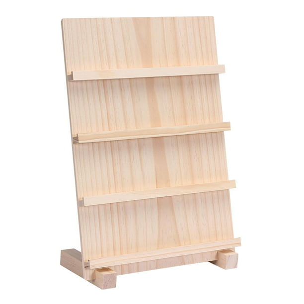 Organizador de pendientes con base de madera para pendientes almacenamiento  de j