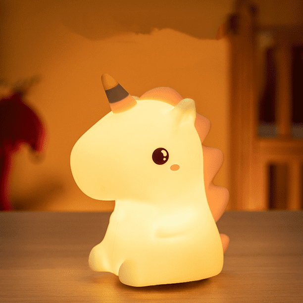 Luz Nocturna quitamiedos para bebés Lámpara Infantil LED Silicona Unicornio  Recargable Regalo [Clase de eficiencia energética A] - HAZTE PEQUEÑO