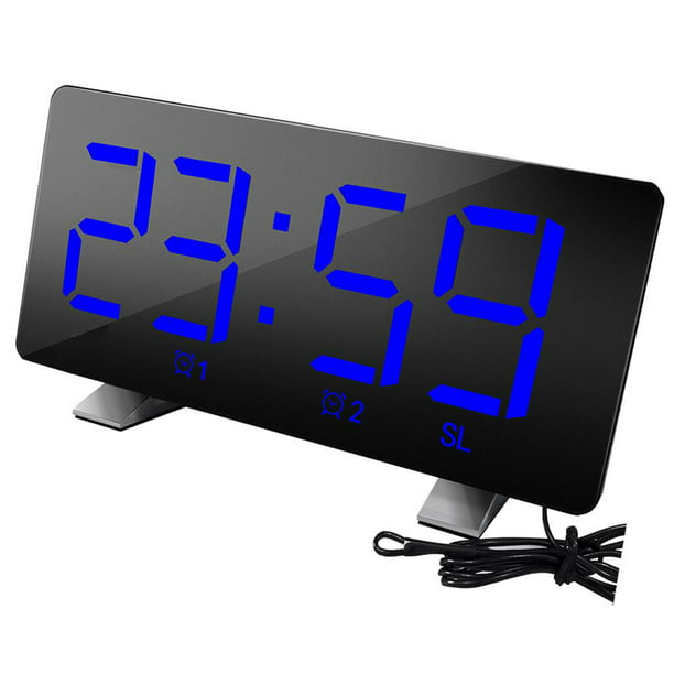 Reloj despertador de LED regulable, dispositivo con pantalla